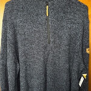 BRP Men's Black Zip-Up Sweater by Skidoo